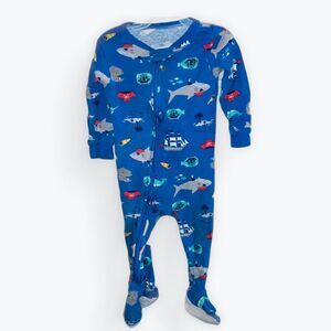 Preloved Blue Long Sleeve Pirate Sleeper size 12 months